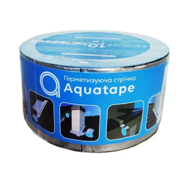 Самоклеюча герметизуюча стрічка AQUA TAPE алюмінієва 10м*150мм