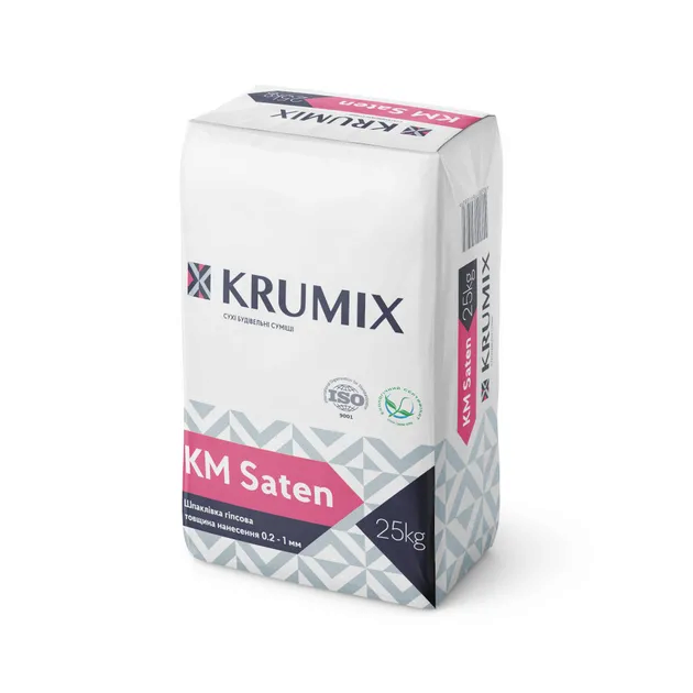 Шпаклівка чистова KRUMIX Saten 25 кг (45 шт/пал)