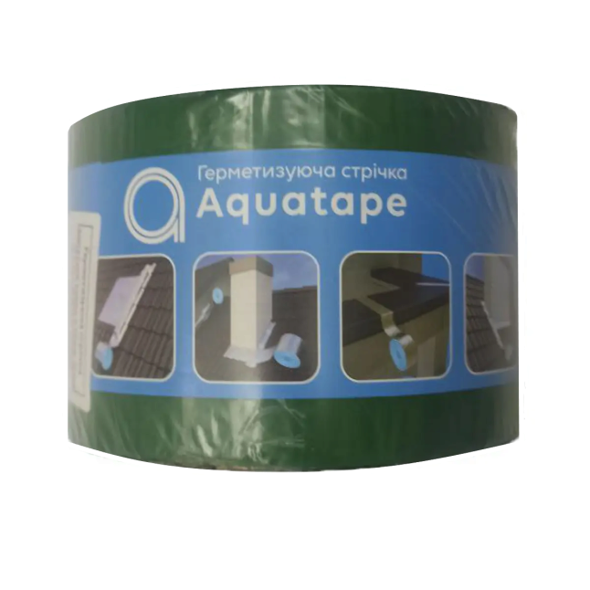 Самоклеюча герметизуюча стрічка AQUA TAPE зелена 10м*100мм