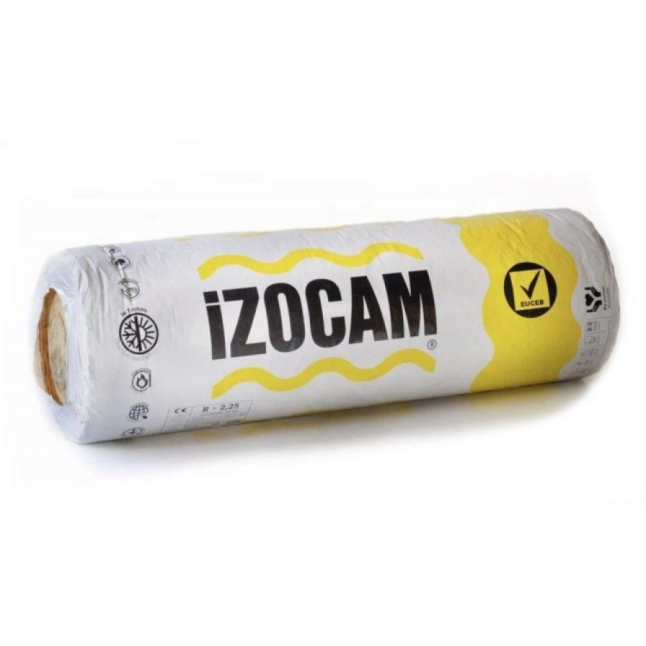 Утеплювач &quot;IZOCAM&quot; (Туреччина) рулон 18м2 (1,2м х 7,5м х 5см х 2шт) аналог NATUROLL